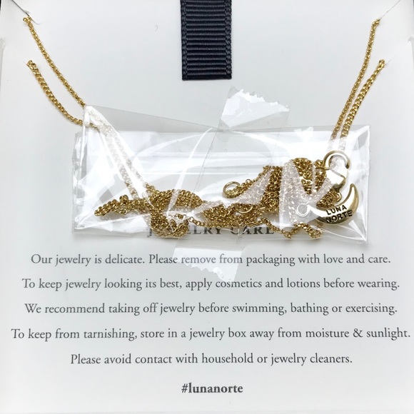 50% Off Sale! LUNA NORTE • NIB 14KT Necklace - Picture 3 of 5